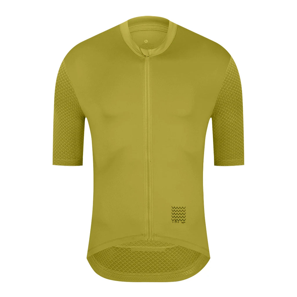 YKYWBIKE Men's Cycling Jersey Short Sleeve Summer Bicycle Jersey Road Bike Shirt Cycling Clothing Breathable Pro Team