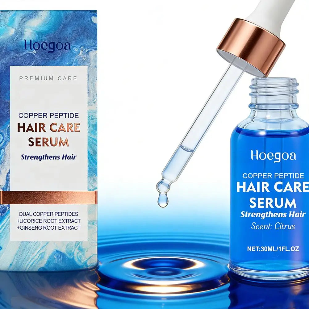 Hair Care Serum Blue Copper Peptide Serum Treatment Damaged Hair Repair Copper Peptide Hair Scalp Care Essence Products