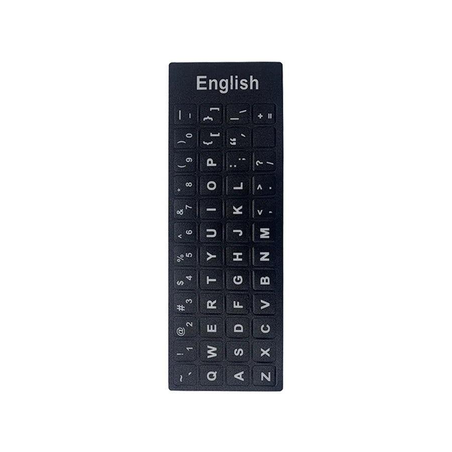 Ukraine Language Ukrainian Keyboard Sticker Durable Alphabet Black Background For PC Laptop Accessorie Computer Keyboard