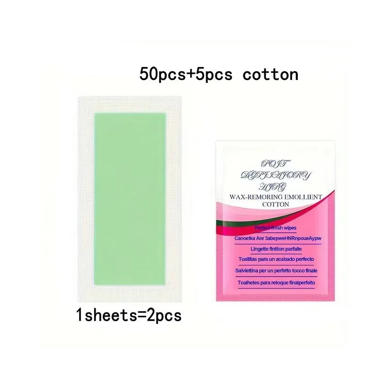10/20/30/50 Pcs Depilatory Wax Strips For Hair Removal Wax Paper Cold Wax Strips Paper For Face Neck Arm Leg Body Beauty Tools