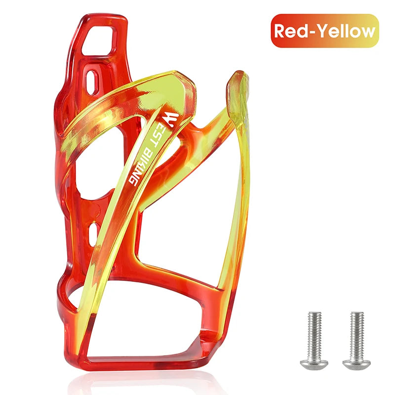 WEST BIKING Colorful Gradient Bike Bottle Cage Ultralight Bicycle Bottle Holder MTB Road Bike Cycling Water Bottle Mount Parts
