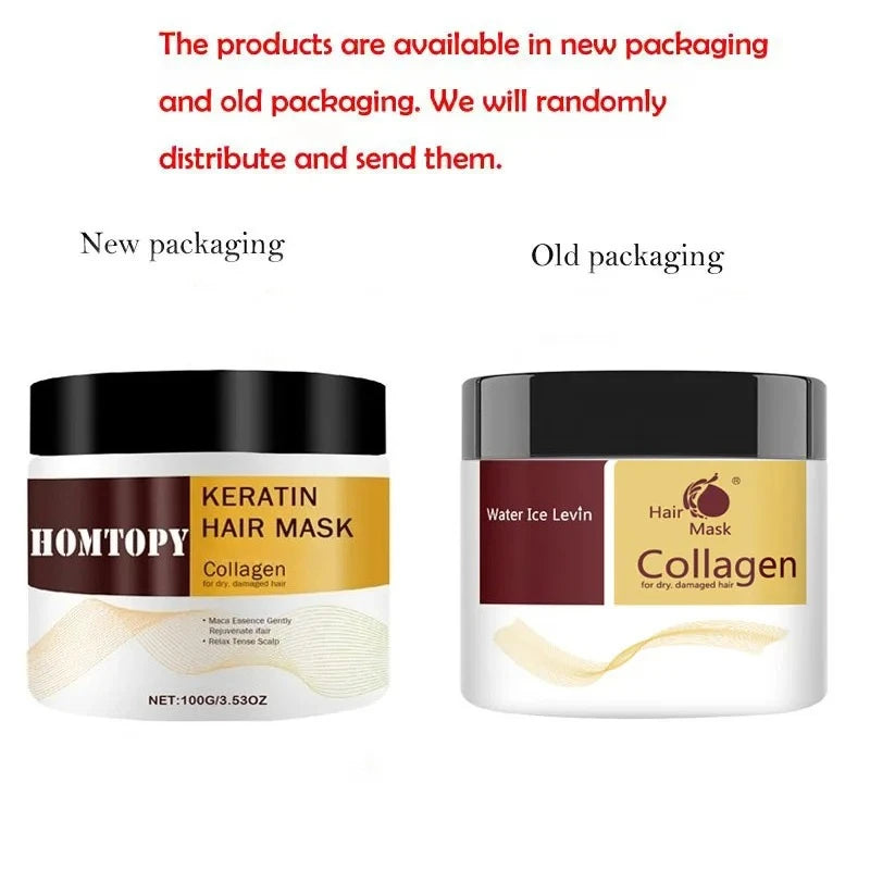 Collagen Hair Treatment Deep Repair Conditioning Argan Oil Hair Mask Essence For Dry Damaged Hair Repair Revitalize Hair Care