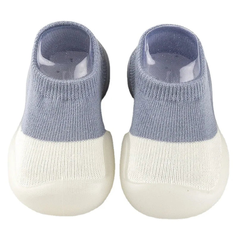 Baby Shoes Toddler First Walkers Infant Boys Girls Kids Rubber Soft Non-Slip Sole Floor Barefoot Casual Shoes Knit Booties
