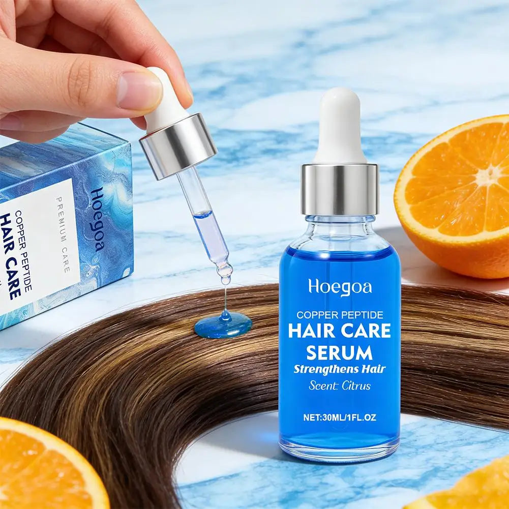 Hair Care Serum Blue Copper Peptide Serum Treatment Damaged Hair Repair Copper Peptide Hair Scalp Care Essence Products
