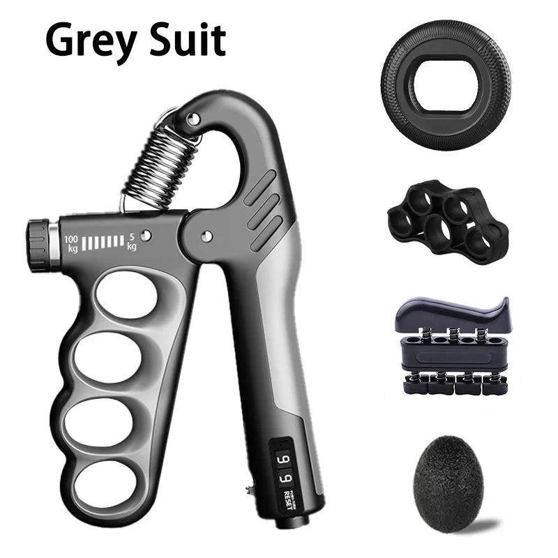 5-100KG Electronic Counting Adjustable Grip For Rehabilitation Hand Muscle Strength Gym Wrist Strengthener Recovery Fitness