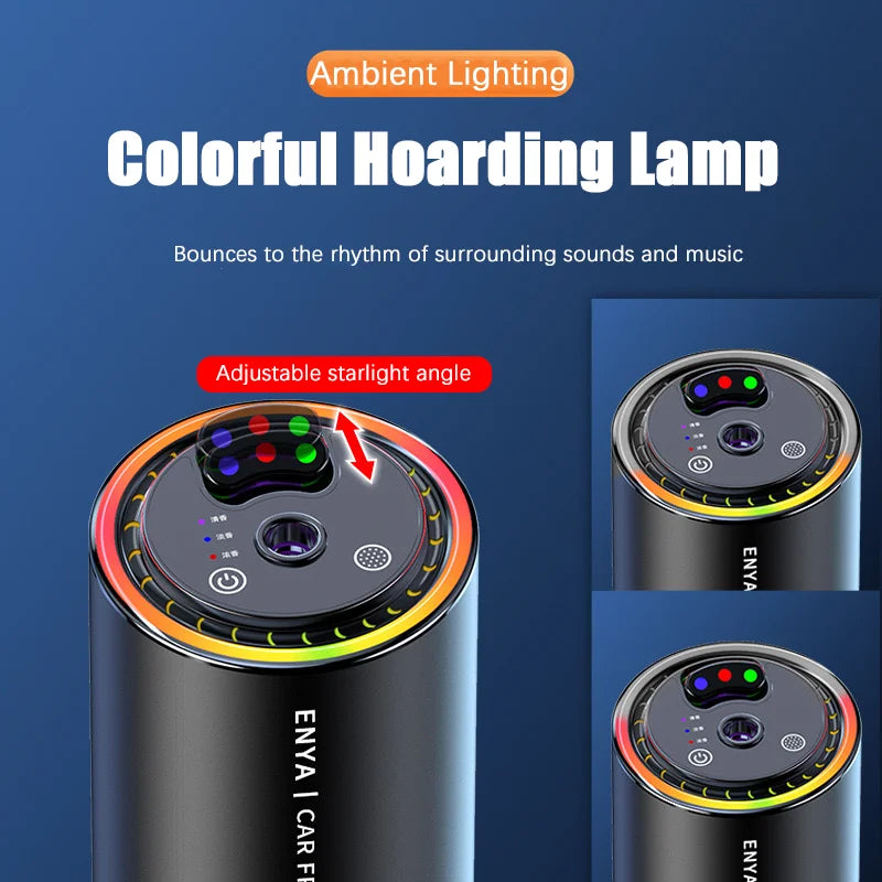 3 Color RGB Car Perfume Air Freshener Essential Oil Fragrance Diffuser Smell Distributor USB Aromatherapy Scent Air Refresher