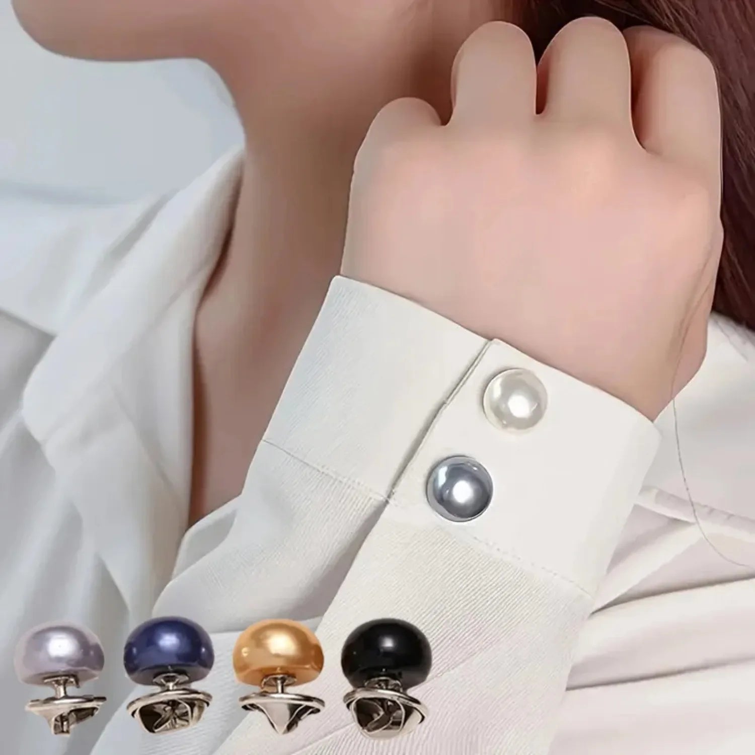 10pcs Pearl Button Pins ,DIY Decorative Safety Button Covers For Shoes, Hats, Bags, Shawls,Collar Needle Buckle Fixed Pin Brooch