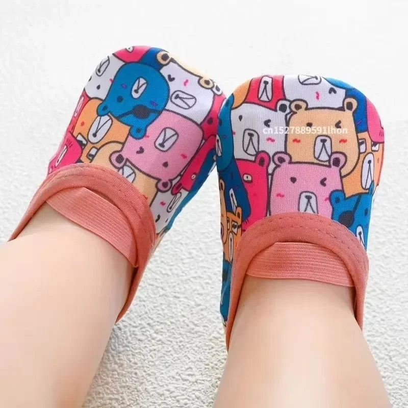 Baby Infant 0-5 Years Summer Non-Slip Soft Sole Socks Shoes Learning Walking Anti-Skid Slippers for Indoor Kindergarten Floor