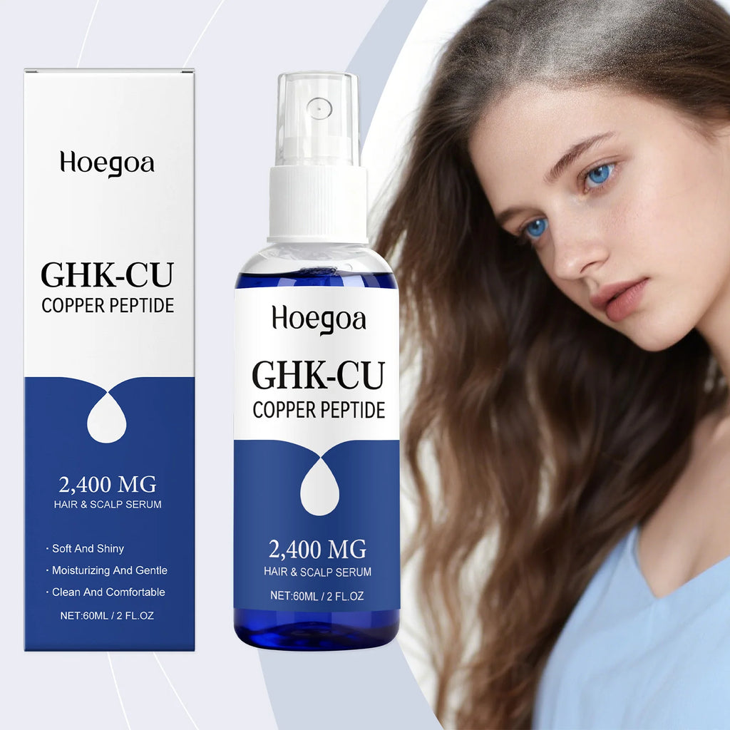 Copper Peptide Hair Growth Serum Anti Loss Improve Thinning Hair Moisturizer Smoothing Repairs Damaged Hair Scalp Care Essence