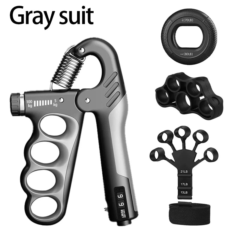 5-100KG Electronic Counting Adjustable Grip For Rehabilitation Hand Muscle Strength Gym Wrist Strengthener Recovery Fitness