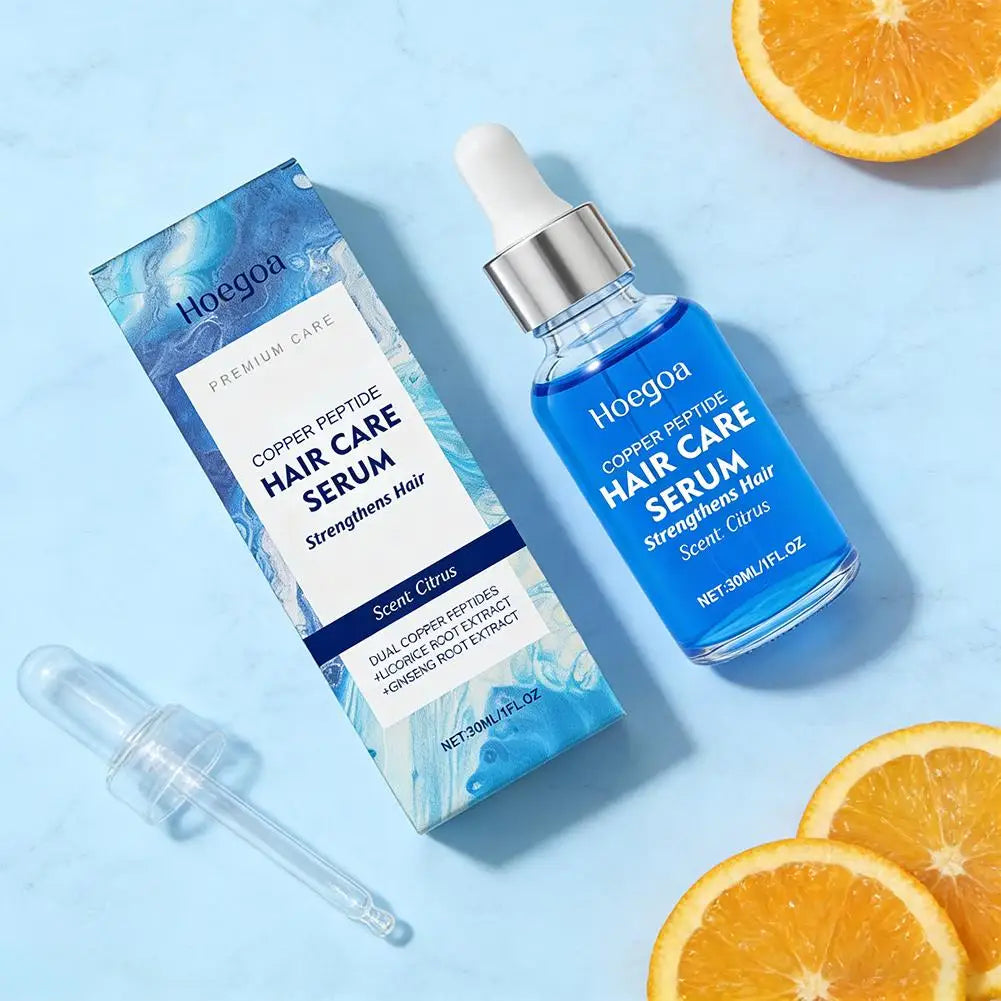 Hair Care Serum Blue Copper Peptide Serum Treatment Damaged Hair Repair Copper Peptide Hair Scalp Care Essence Products