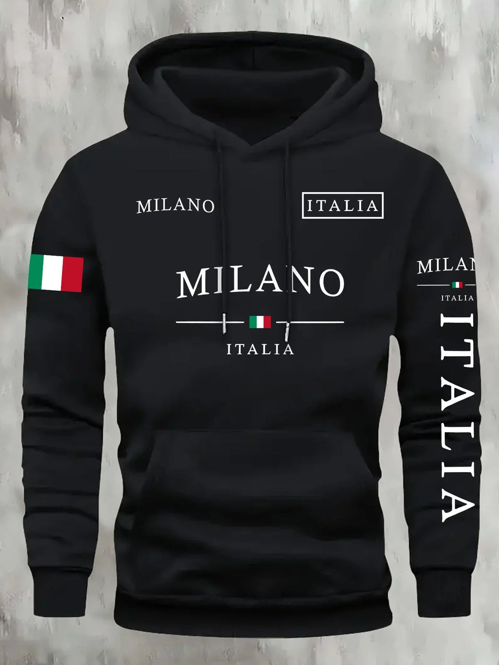 ITALIA MILANO Men Women Hoodie Outdoor Street Casual Sports Vacation Trend Spring Autumn Winter Couple Sweatshirt Top Clothing