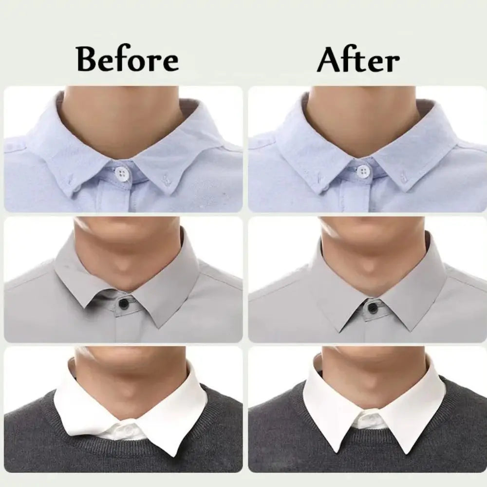50PCS Self Adhesive Collar Fixed Pads Collar Styling Tape Does Not Warp Shirt Neck Protector Pads Shirt Collar Support Pads