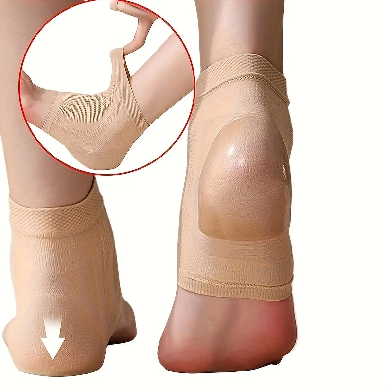 1pair upgraded high elasticity Silicone socks，Ankle protection socks，Ankle Support Brace, Best Ankle Compression Support Brace