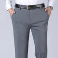 29-42 Men's Summer Thin Fashion Business Casual Suit Pants Long Pants Men's Elastic Straight Sleeve Formal Pants Plus Size 28-40