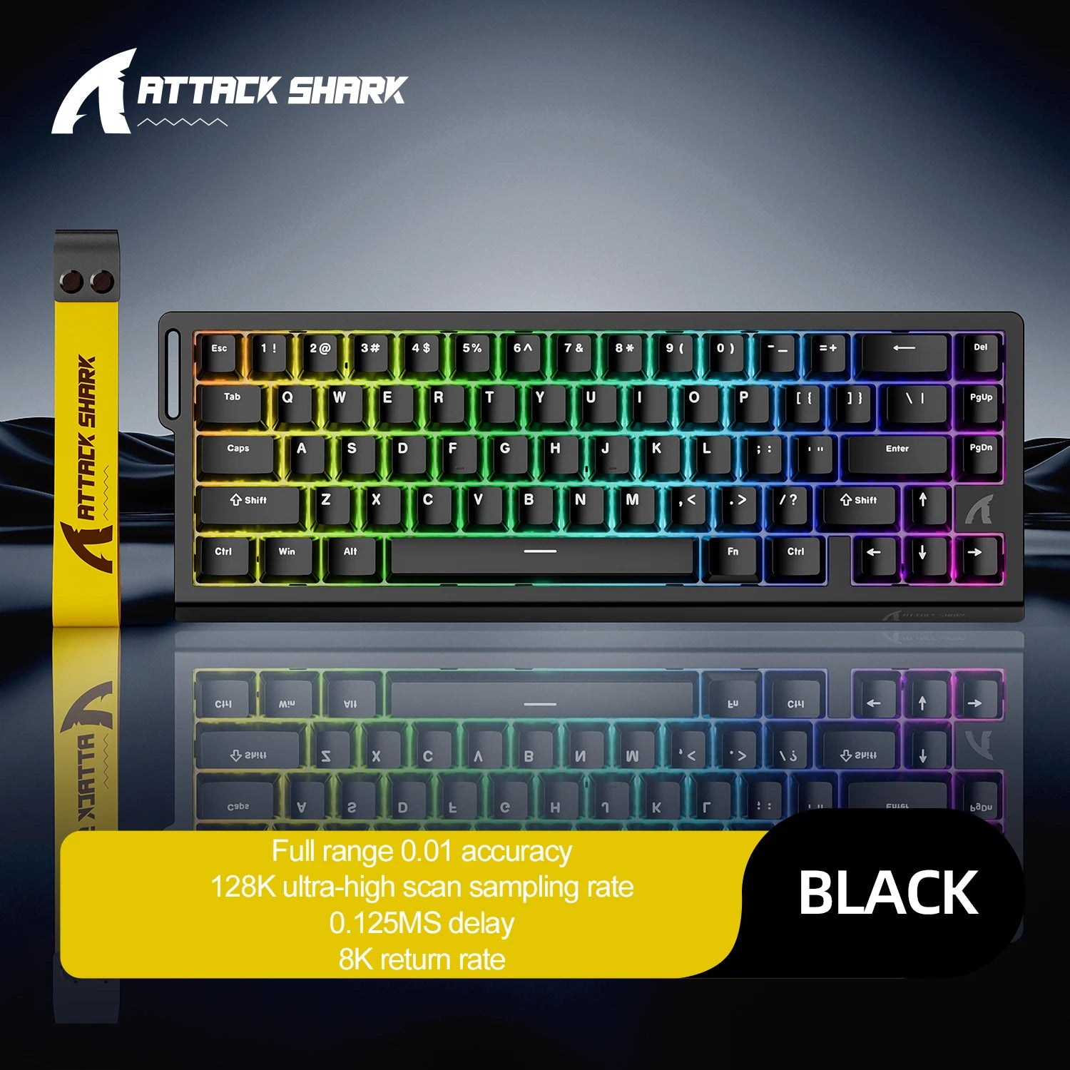 ATTACK SHARK X68HE R68HE Wired 8KHz Magnetic Keyboard Rapid Trigger RT Snap Tap DKS MT TGL For PC Gaming