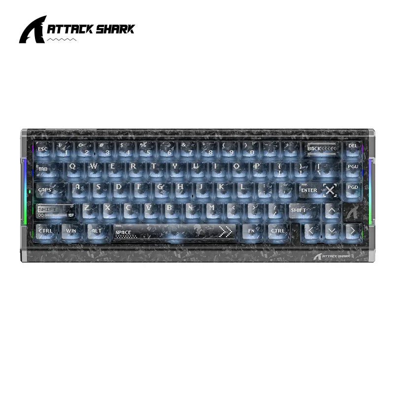 ATTACK SHARK X68HE R68HE Wired 8KHz Magnetic Keyboard Rapid Trigger RT Snap Tap DKS MT TGL For PC Gaming
