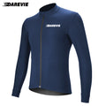DAREVIE Cycling Jersey Winter Thermal Fleece Cycling Jersey Men Long Sleeve Hot Warm Soft Brushed Breathable Bicycle Clothing