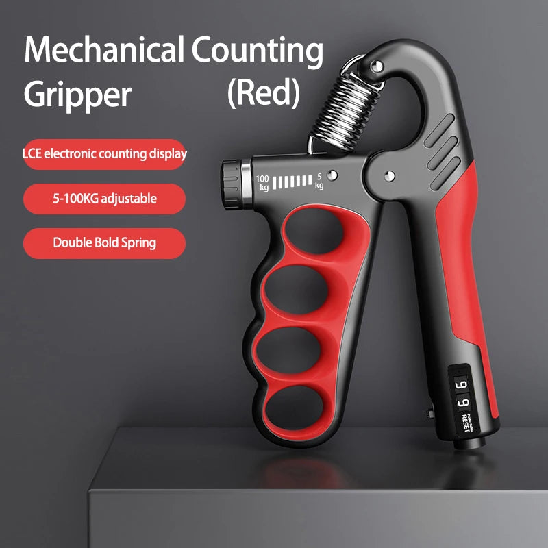 5-100KG Electronic Counting Adjustable Grip For Rehabilitation Hand Muscle Strength Gym Wrist Strengthener Recovery Fitness