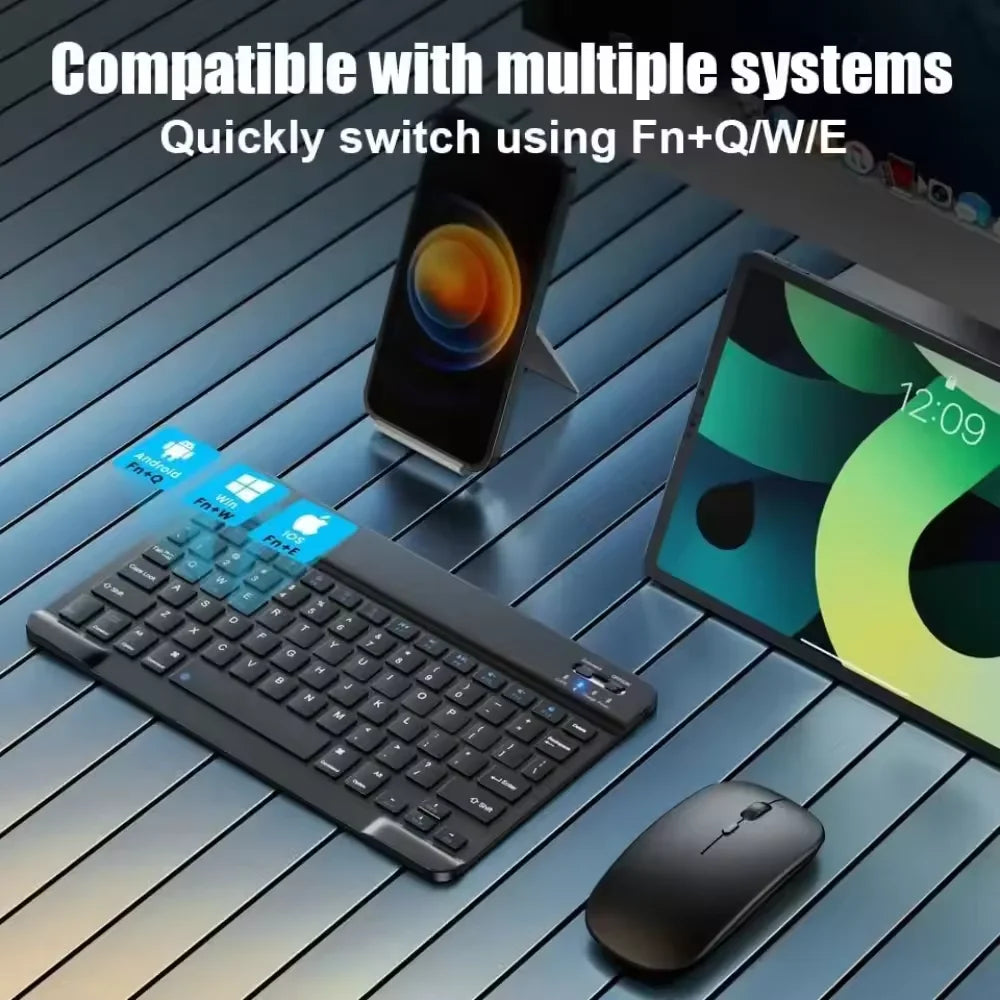 Bluetooth Wireless Keyboard Mobile Phone Tablet Keyboard And Mouse New Mini Bluetooth Keyboard Ipad Accessories 10 inch Keyboard