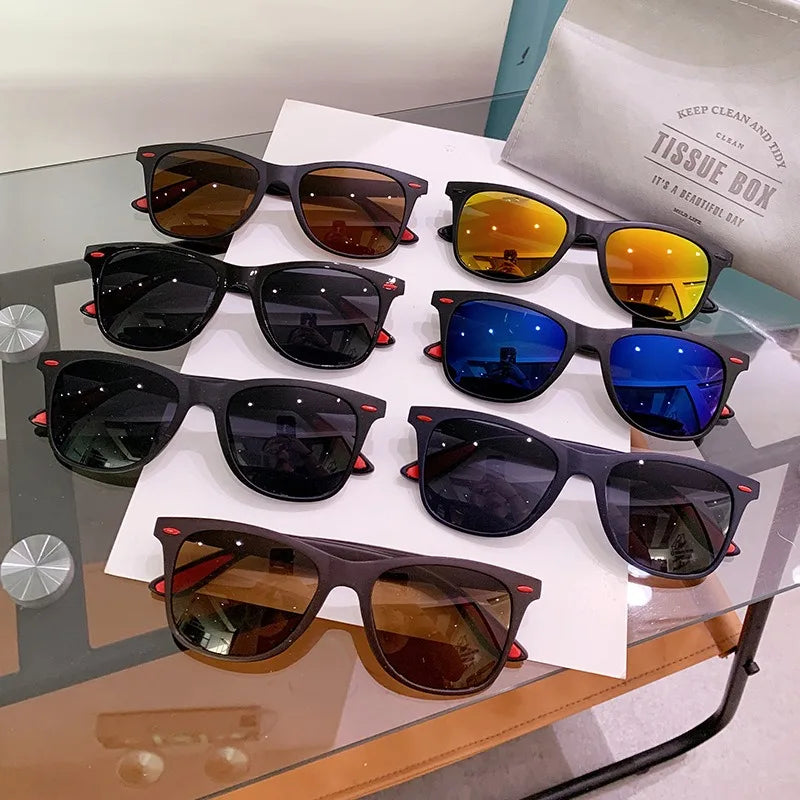 Anti Glare Night Vision Sunglasses PC Frame Male Driving Eyewear Outdoor Sports Sun Goggles