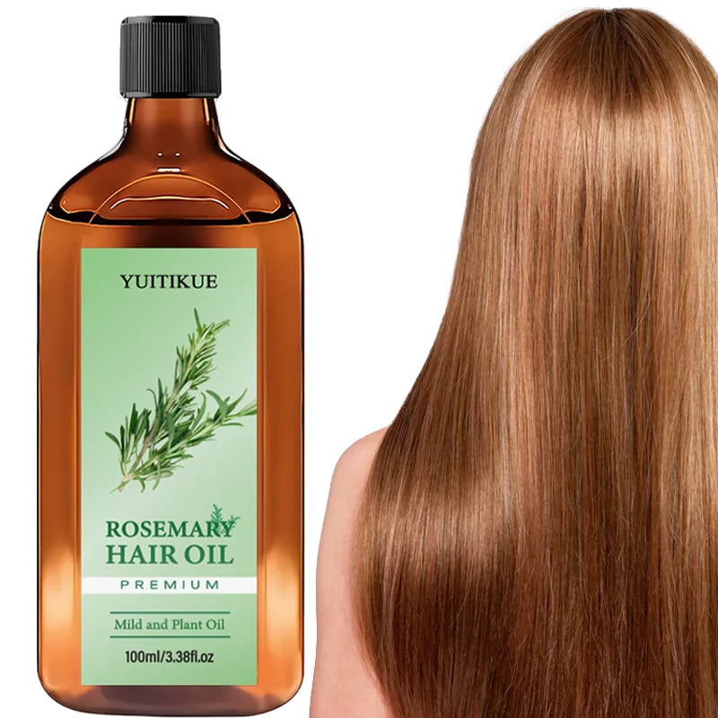 YUITIKUE Premium Rosemary Hair Oil | Mild Plant-Based Formula | For Gentle Hair & Scalp Nourishment & Healthy Hair Care 100ml
