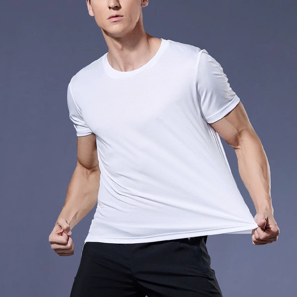 Running Shirts Soccer Shirts Men's Jersey Sportswear Mens Jogging T-Shirts Quick Dry Compression Sport T-Shirt Fitness Gym