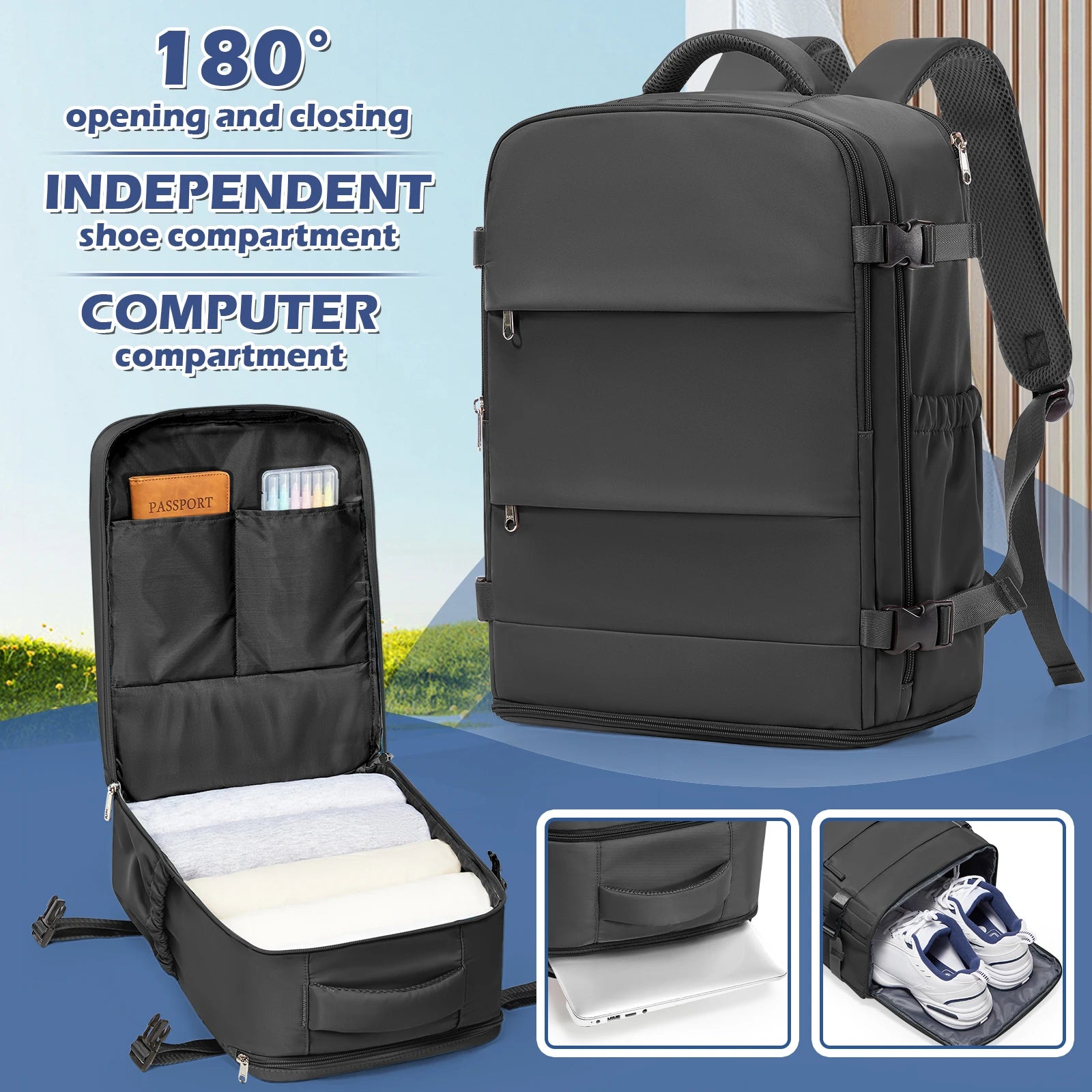 Backpack Travel 40x30x20 Ryanair Fashion Laptop Bag Women Waterproof backpack Cabin Bag Carry ons Notebook Backpack School Bag