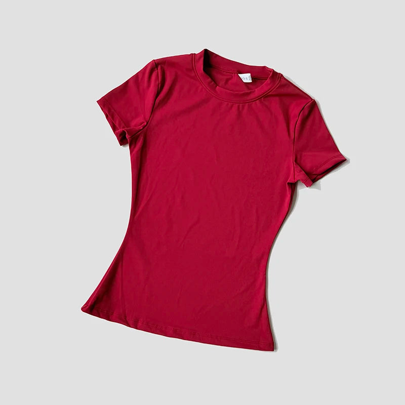 Women Yoga Top Seamless Sport T Shirts Fitness Clothes Short Sleeve Yoga Shirt Gym Top Running  Active Wear