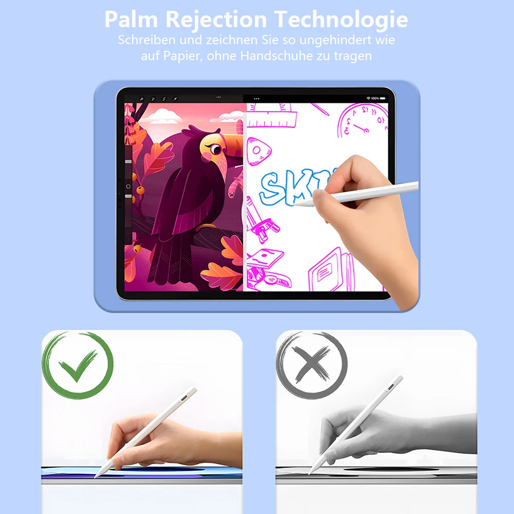 Stylus Pen For Apple Pencil with LED Power Indicators Palm Rejection Touch Pen For 2025 2022 2021 2020 2019 2018 iPad Pencil