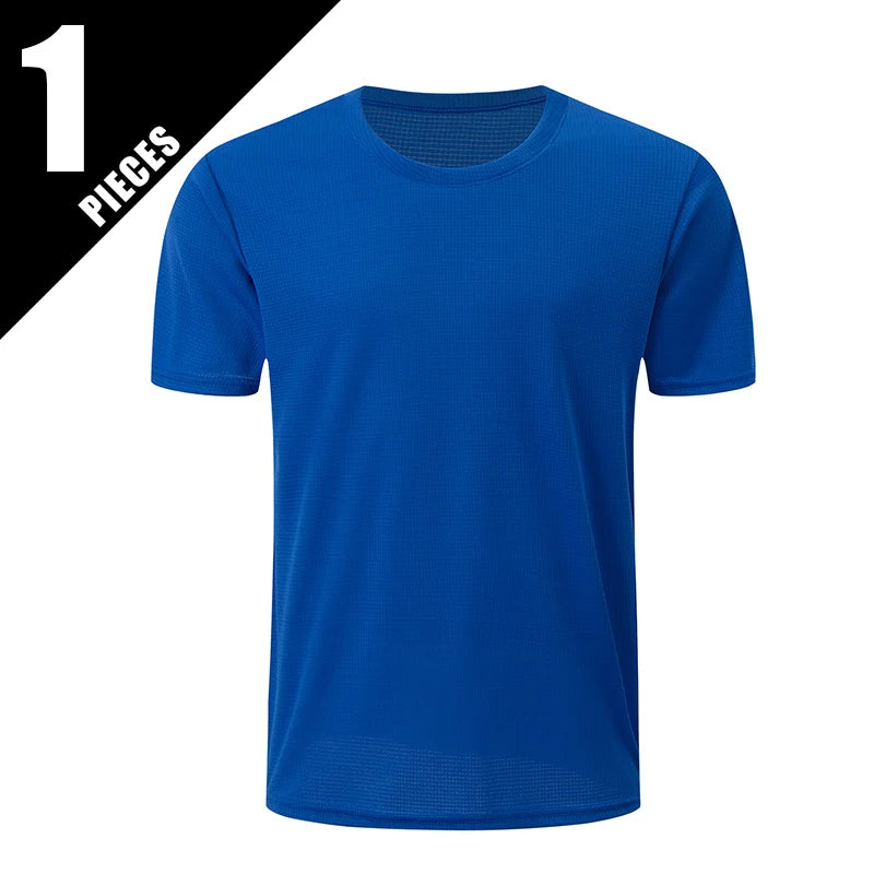 Multicolor Quick Dry Short Sleeve Sport T Shirt Gym Jerseys Fitness Shirt Trainer Running T-Shirt Men's Breathable Sportswear