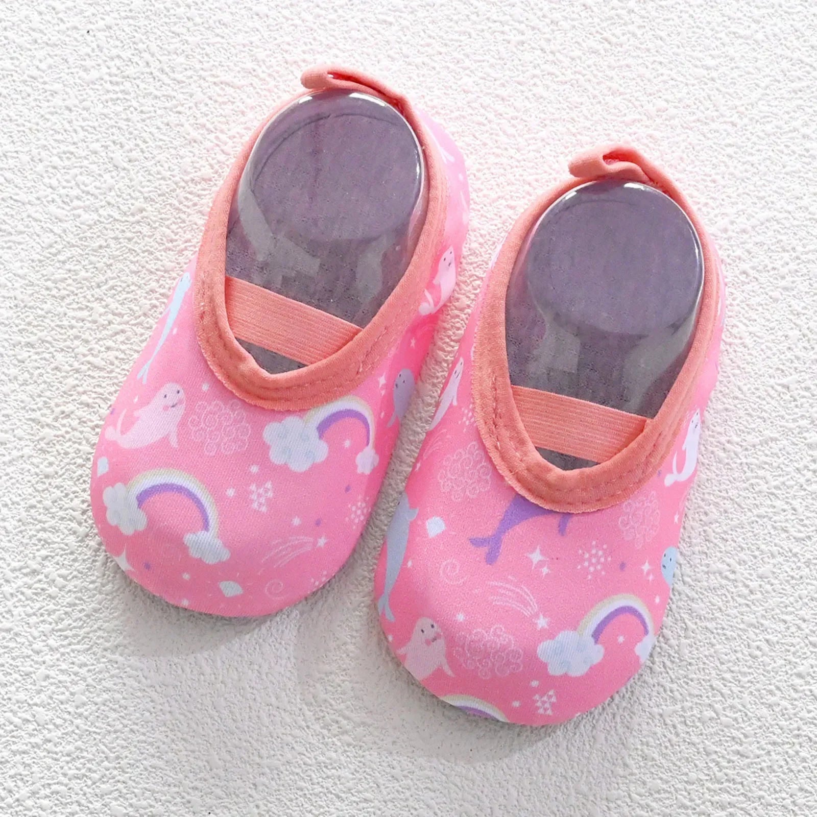 Baby Infant 0-5 Years Summer Non-Slip Soft Sole Socks Shoes Learning Walking Anti-Skid Slippers for Indoor Kindergarten Floor