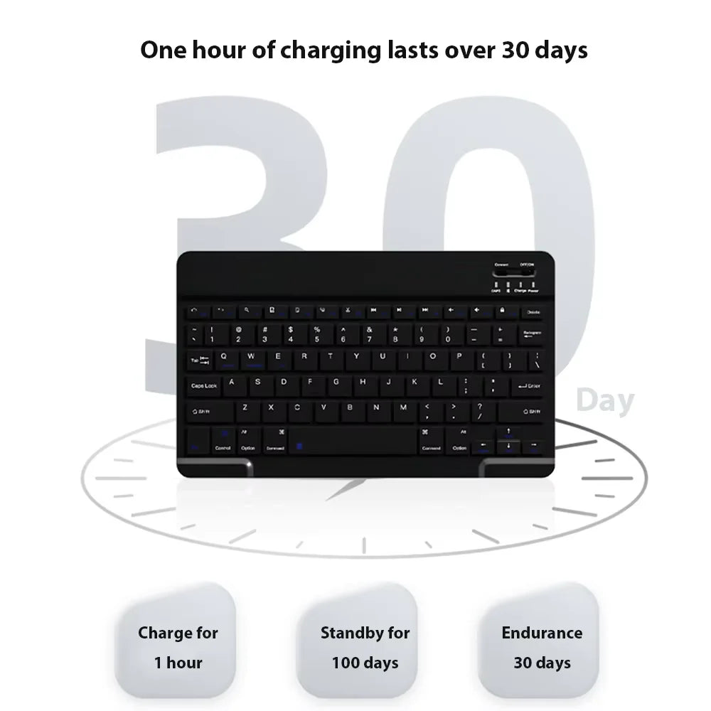 Bluetooth Wireless Keyboard Mobile Phone Tablet Keyboard And Mouse New Mini Bluetooth Keyboard Ipad Accessories 10 inch Keyboard