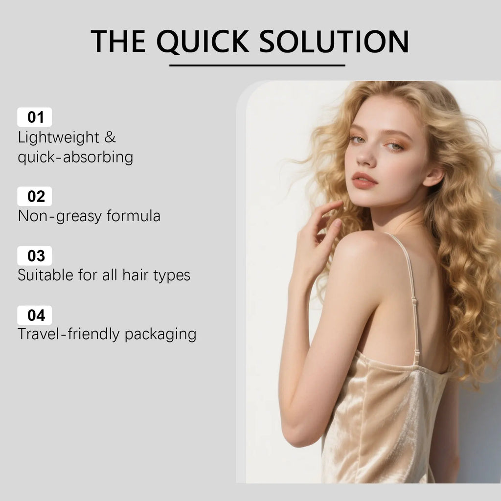 Polygonum Multiflorum Hair Care Spray Biotin Nourishes Scalp Strengthens Hair Roots Smoothing Hair Care Essence Conditioner