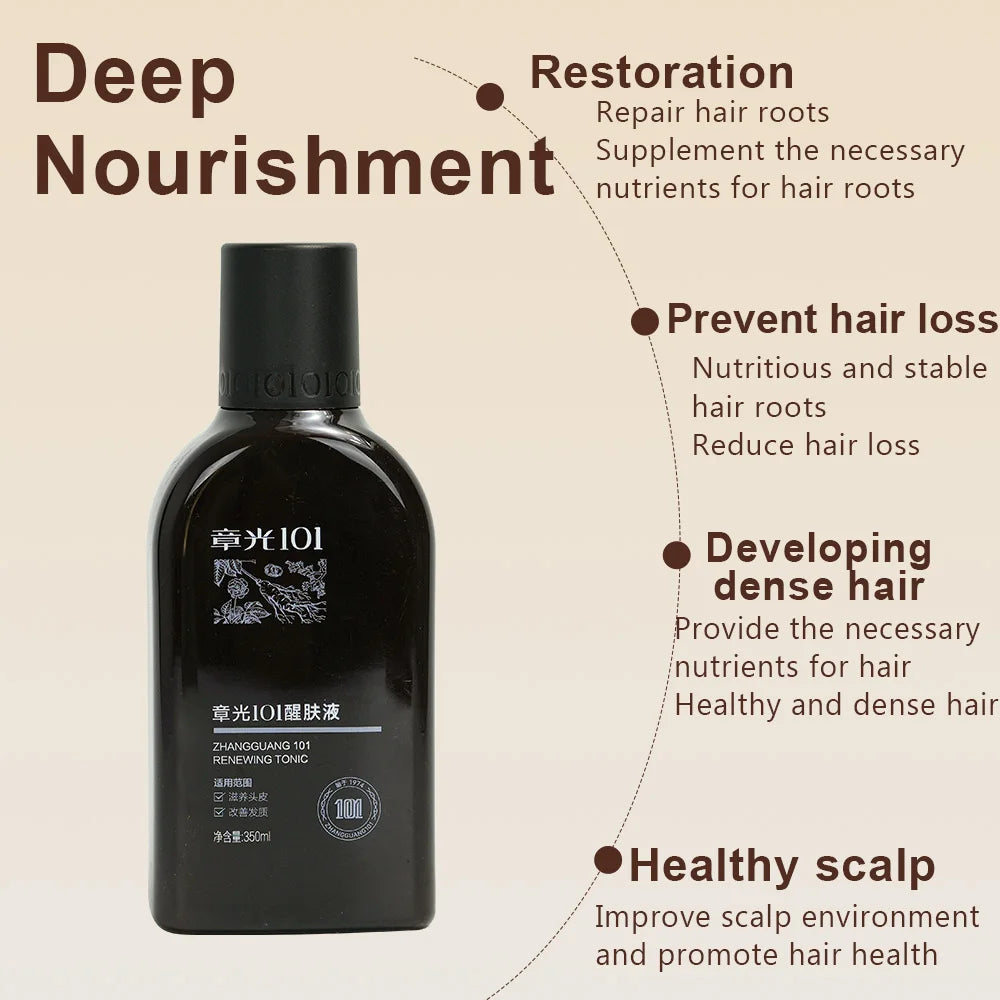 Zhang Guang 101 Renewing Tonic Chinese Herbal 350ml Strong Hair Regrowth Hairline Growth Essence Anit Hair Loss Tonic Product