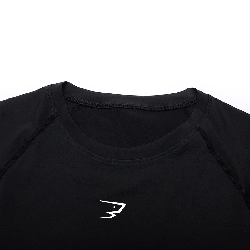 Men Running Compression T-shirt Short Sleeve Sport Tees Gym Fitness Sportshirts Male Jogging Tracksuit Homme Athletic Shirt Tops