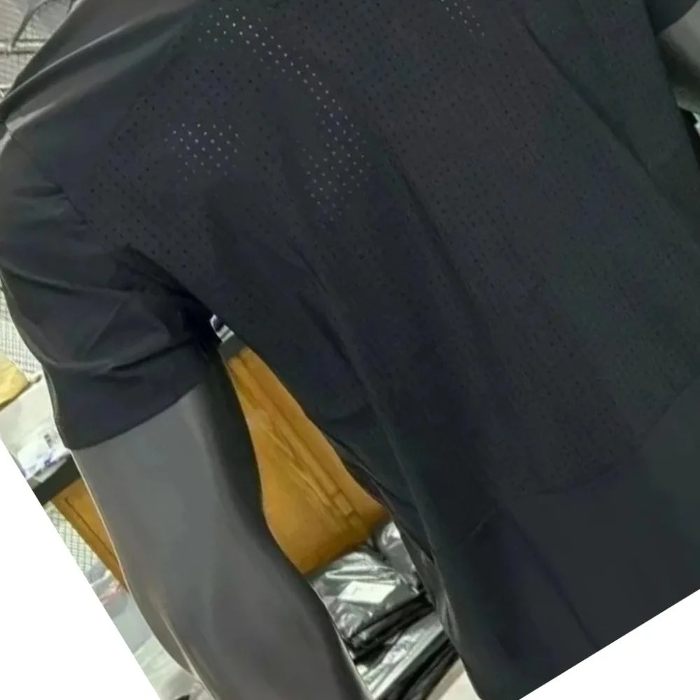 Summer boys' stylish American casual sports short-sleeve shirts, available in various loose quarter-length training options