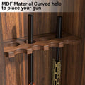 Large Capacity Wooden Gun Cabinet for Multiple Firearms with Quick Access