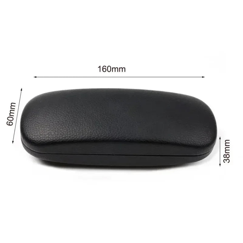 PU Leather Hard Glasses Case for Men And Women - Protective Eyeglass Case for Reading Glasses