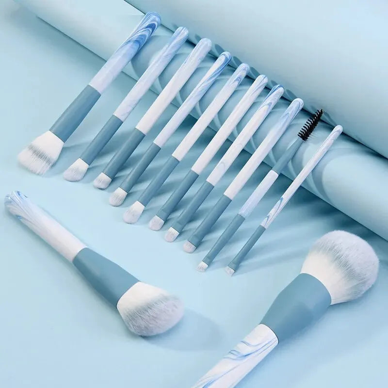 13 PCS Makeup Brushes Set Eye Shadow Foundation Women Cosmetic Brush Eyeshadow Blush Beauty Soft Make Up Tools Bag