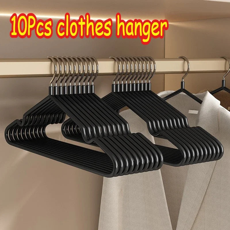 Non-Slip Coated Metal Suit Coat Hangers Heavy Duty Clothes Hangers Metal Shirt Jacket Hanger with Round Notches for Dress