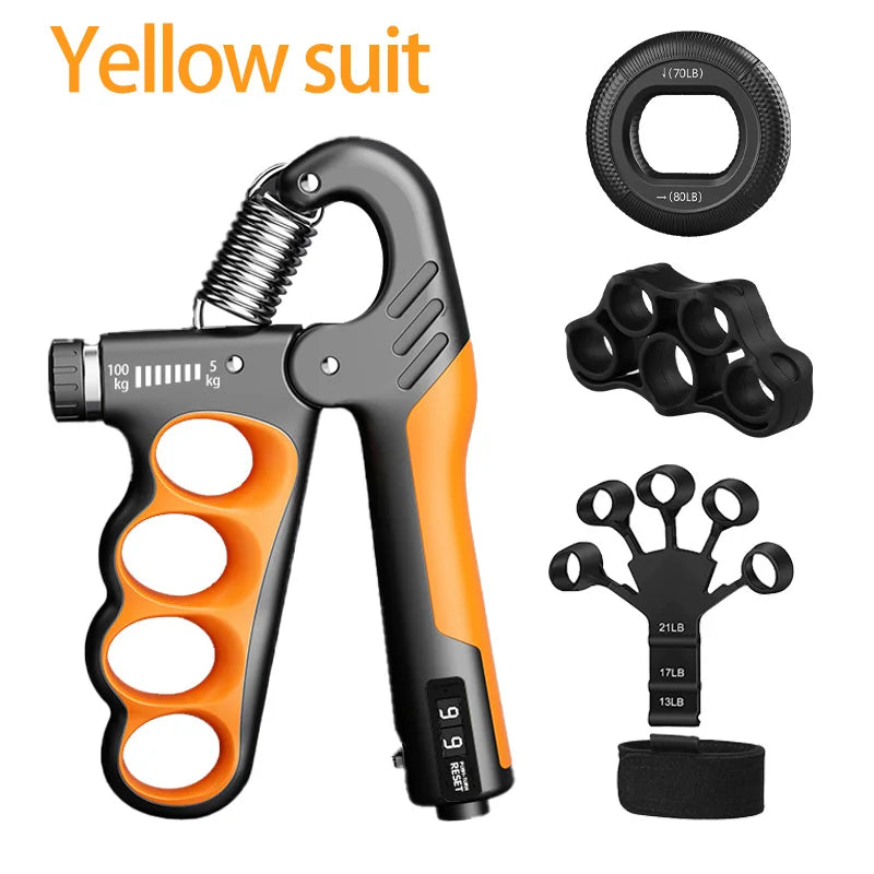 5-100KG Electronic Counting Adjustable Grip For Rehabilitation Hand Muscle Strength Gym Wrist Strengthener Recovery Fitness