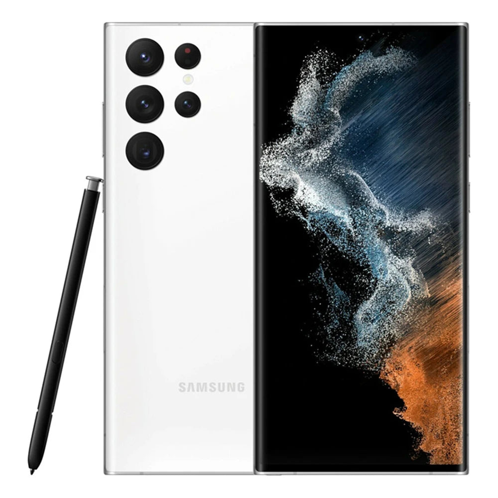 Samsung Galaxy S22 Ultra 5G 8K Camera 108 MP 108MP 5000mAh 45W Samsung S22U Phone US Version Unlocks NFC 1 SIM+1 eSIM 6.8-inch