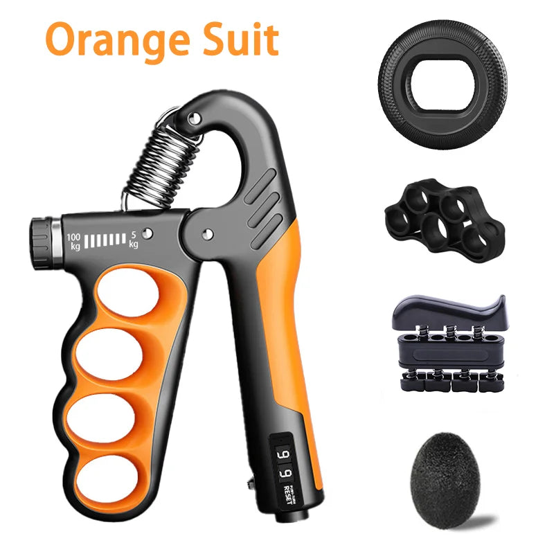 5-100KG Electronic Counting Adjustable Grip For Rehabilitation Hand Muscle Strength Gym Wrist Strengthener Recovery Fitness