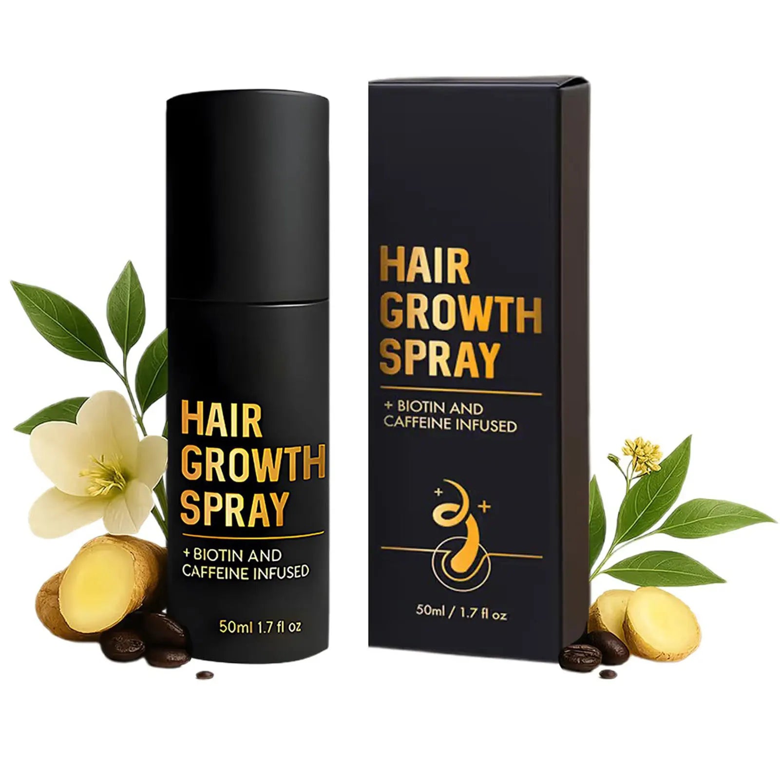 50ml Hair Growth Spray Hair Growth Promotes Thicker Fuller Hair For Women & Men All Hair Types With Natural Ingredients