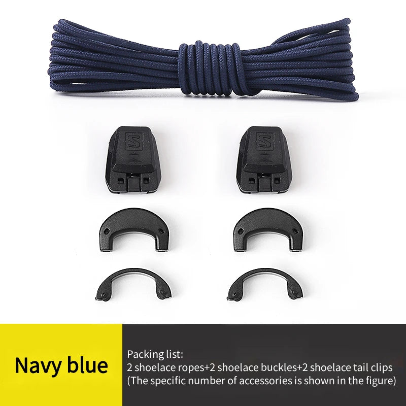 No tie Shoelaces Round Tennis Shoe laces Without ties Adult Kids Fashion Outdoor Running Sneakers Laces Shoes Accesories