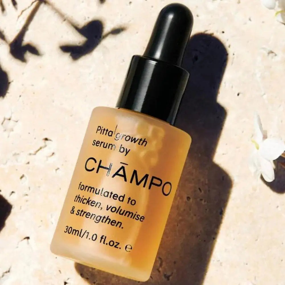 CHĀMPO Hair Growth Serum 30ml, Volumizing & Strengthening Formula,Oil-Control & Repair Hair Care Essence for Fuller Thicker Hair