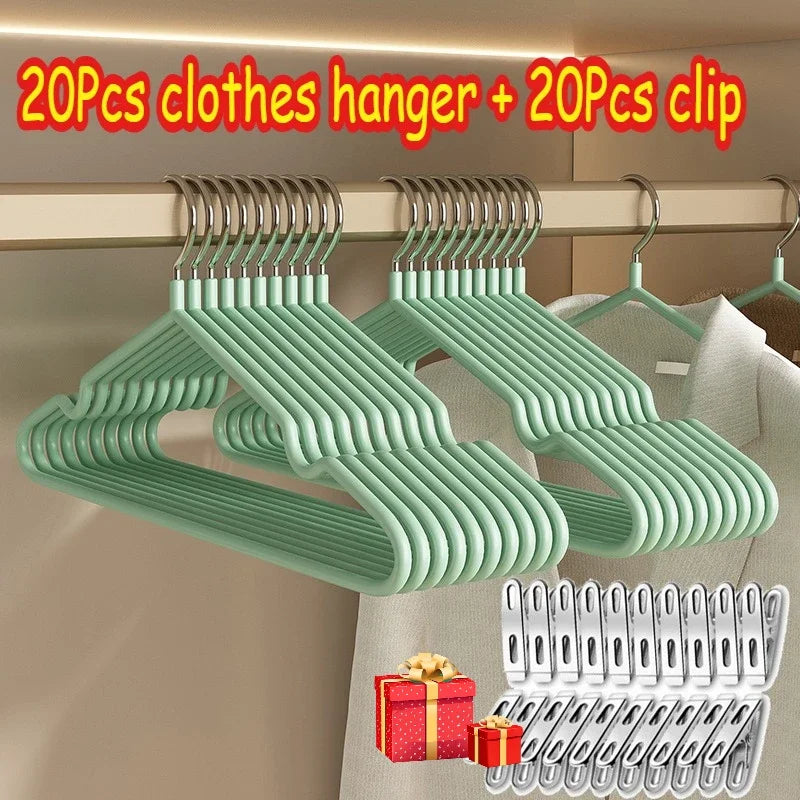 Non-Slip Coated Metal Suit Coat Hangers Heavy Duty Clothes Hangers Metal Shirt Jacket Hanger with Round Notches for Dress