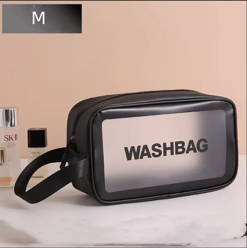 Portable Travel Wash Bag Transparent Waterproof Makeup Storage Pouch Large Capacity Cosmetic Organizer Beauty Women Case