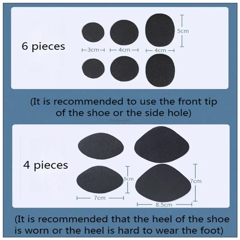 Shoe Patch Vamp Repair Sticker Subsidy Sticky Shoes Insoles Heel Protector Heel Hole Repair Lined Anti-Wear Heel Foot Care Tool